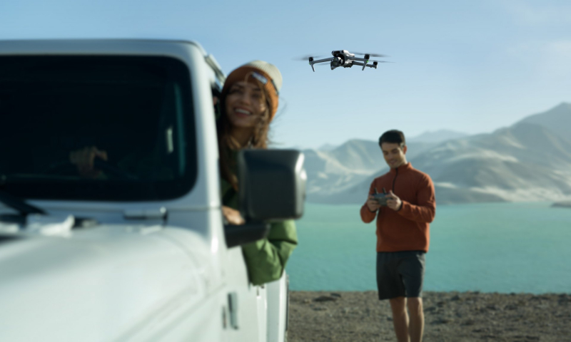 DJI Air 3S podczas lotu