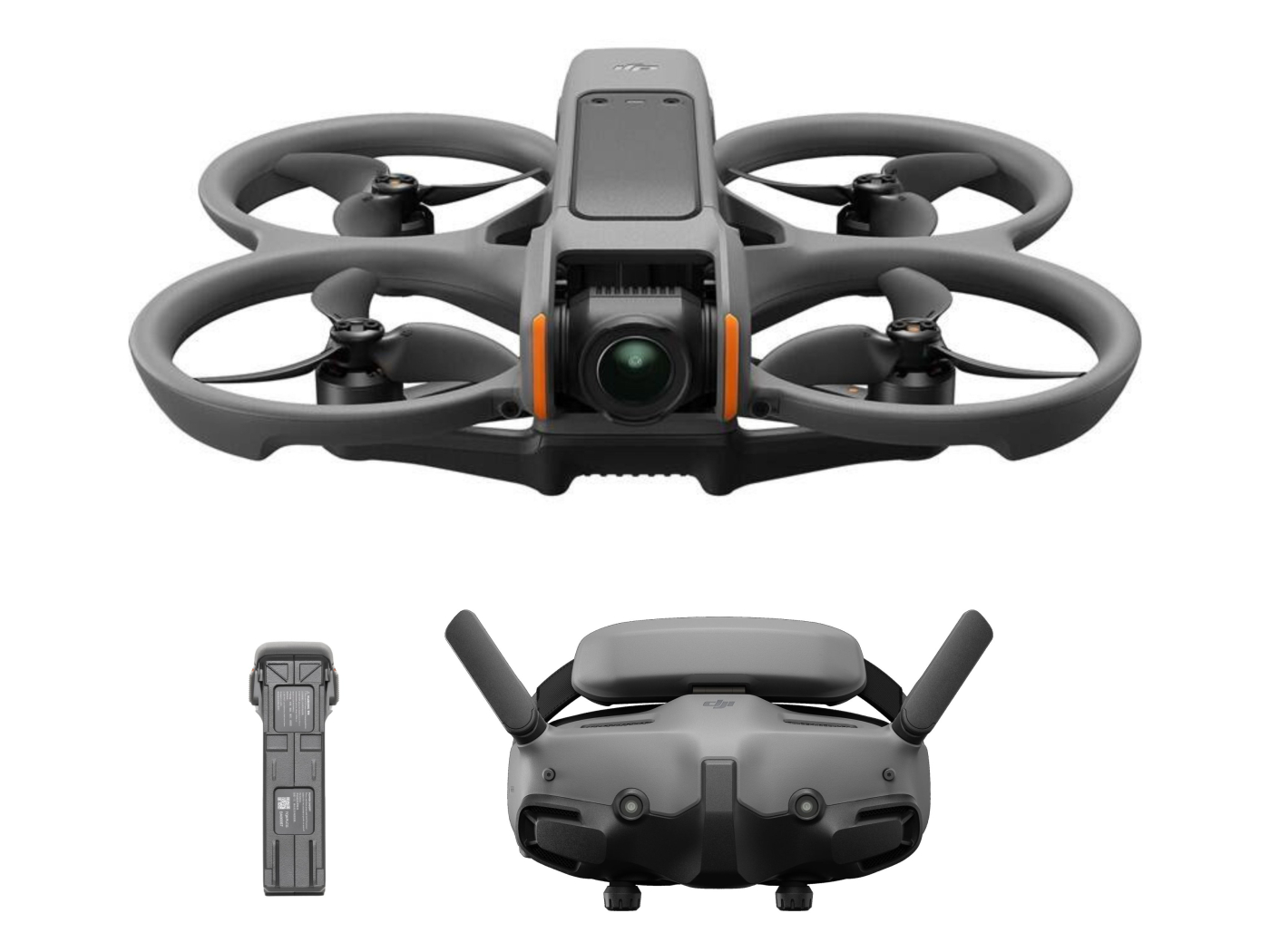 DRON DJI Avata 2 (ze předu) baterie, goggles 3 | DRONPRO